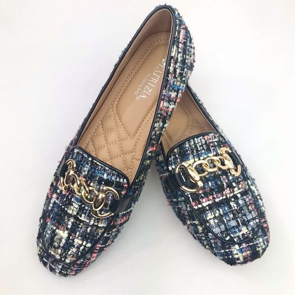 Patrizia Spring Step CHANELLO Multicolored Sparkle Tweed Knit knot Loafer - Picture 2 of 15